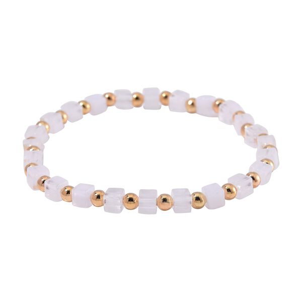 6er Set - gefertigt aus Harz: 5 Armb&auml;nder und Leopardenmuster Uhr, vergoldet image number 6