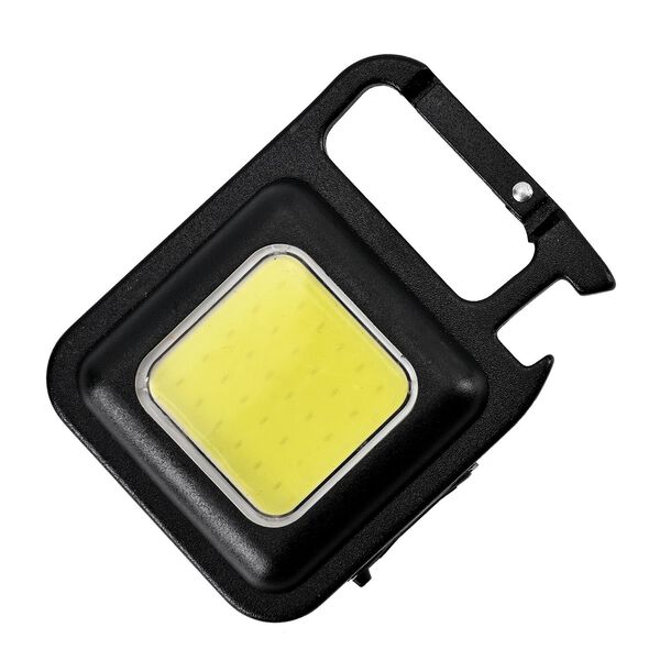 Wiederaufladbare Schlüsselanhänger-Taschenlampe mit Karabiner image number 3