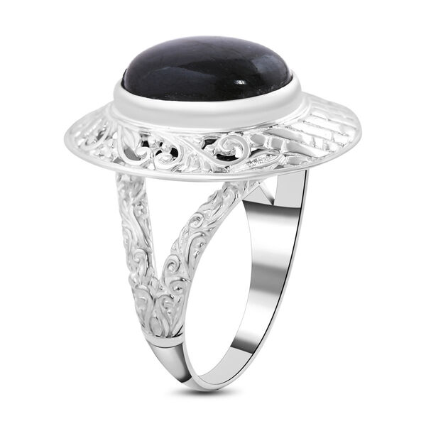 Royal Bali - Labradorit Ring, 925 Silber, (Gr&ouml;&szlig;e 17.00) ca. 12.76 ct image number 3