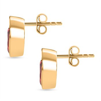 D'Joy Labor Padparadscha Saphir und Zirkon Ohrringe - 2,22 ct.