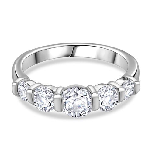 J Francis gefertigt mit SWAROVSKI- Swarovski Zirkonia Ring, 925 Silber rhodiniert image number 0