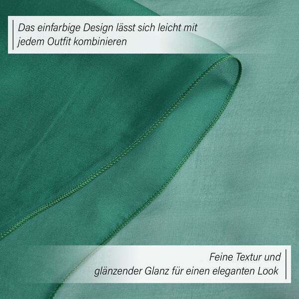 LA MAREY Seiden Chiffon Schal, gr&uuml;n image number 3