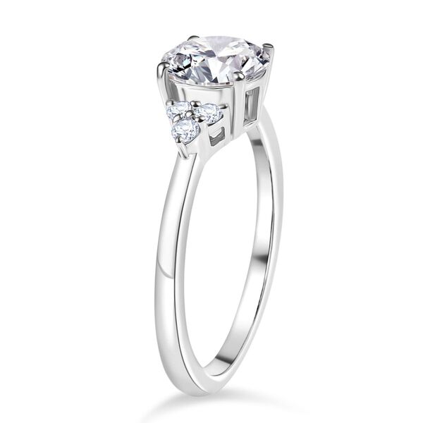 2er Set - D'Joy Moissanit Ring und Anhänger, 925 Silber platiniert (Größe 18.00) (10-15 Werktage Lieferzeit) ca. 2.69 ct image number 5