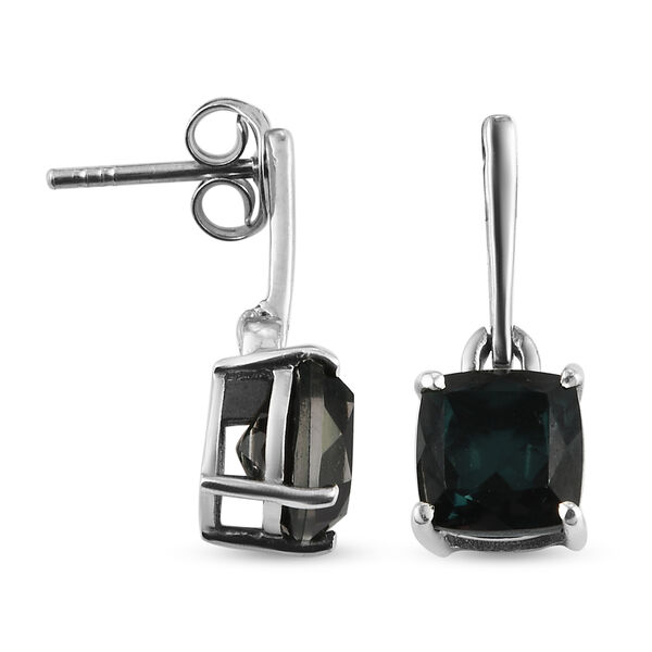 Alexandrit Triplett Quarz Ohrringe 925 Silber platiniert ca. 3,56 ct image number 4