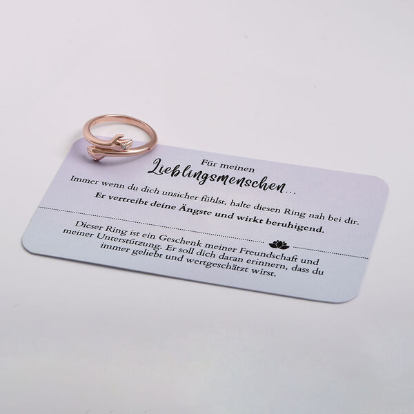 Weißer Diamant P3 Ring, 925 Silber rosévergoldet (Größe 16.00) ca. image number 8