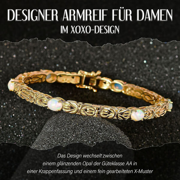 AA nat&uuml;rlicher, &auml;thiopischer Welo Opal Armreif, 19 cm - 3,18 ct. image number 2