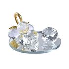 The 5th Season - Grapes with Diamonds Decoration  Size:L13.5*W9.5*H7cm Color:Transparent + gold + red Material:Glass + alloy Weight:469g