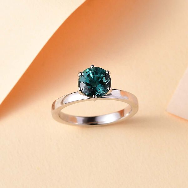 Rhapsody AAAA Pirineu Lagunen Turmalin Ring 950 Platin (Größe 17.00) ca. 2.11 ct image number 2