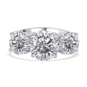 LUSTRO STELLA wei&szlig;er Zirkonia Trilogie Ring