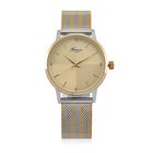 GENOA - Weißer Diamant Uhren 21.5 cm 316L Edelstahl Bicolor ca. 0,04 ct.