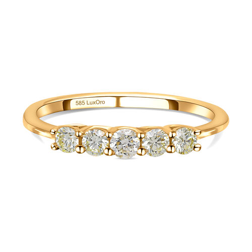 LUXORO Natürlicher, gelber Diamant SI SGL zertifizierter Ring - 0,50 ct. image number 0