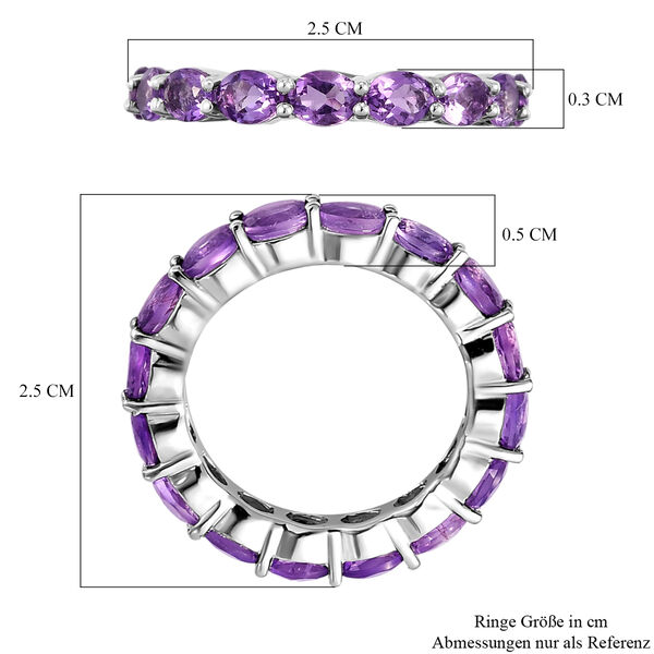 Natürlicher, marokkanischer Amethyst-Ring, 925 Silber platiniert  ca. 2,69 ct image number 8