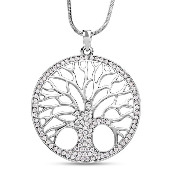 Weißer Kristall-Anhänger mit Kette - 5 ct. image number 0