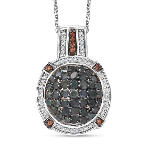 D'Joy AA Alexandrit, Kaffee und weißer Zirkon Anhänger mit 50cm Kette - 2,42 ct. image number 0