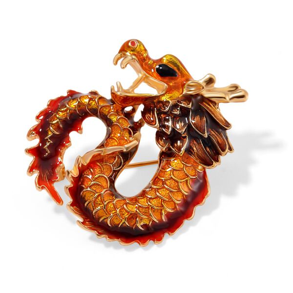 emailliert Brosche ca. 11,68g image number 3