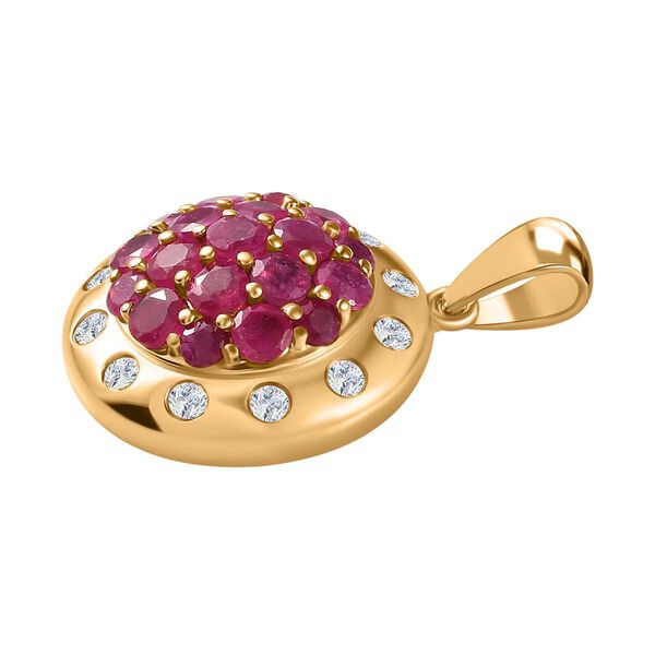 Afrikanischer Rubin und Zirkon-Anh&auml;nger- 3,05 ct. image number 4