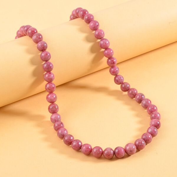 AAA Rhodochrosit, Roter Granat Halskette ca. 50 cm 925 Silber rhodiniert ca. 413.09 ct image number 2