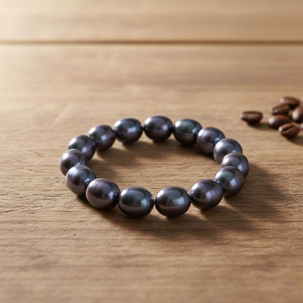 Pfaufarbene Muschelperle Armband Flexibles cm Standard image number 1