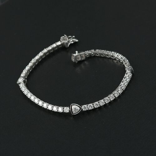 D’joy Moissanit Armband ca. 19 cm 925 Silber rhodiniert ca. 6,91 ct. image number 1