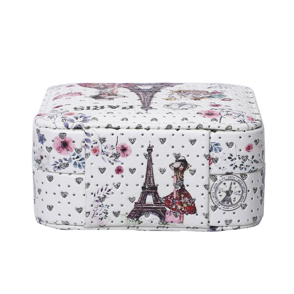 Digitaldruck Eiffelturm-Muster Schmuckkasten, Gr&ouml;&szlig;e 11,5x11,5x6 cm image number 3