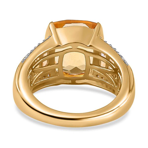 Citrin und Zirkon Ring - 6,48 ct. image number 6