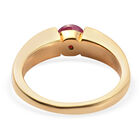 Afrikanisher Rubin(Fissure gefüllt) Ring 925 Silber vergoldet image number 5