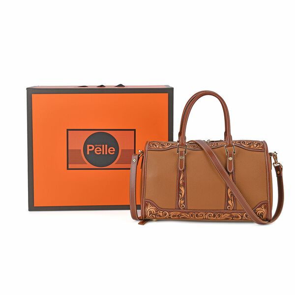 Grand Pelle  - Echtleder Umh&auml;ngetasche, 34,5x15x21 cm, hellbraun image number 7