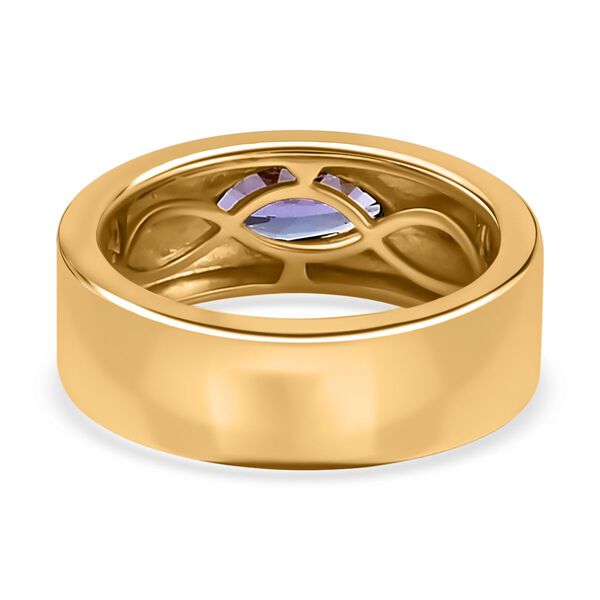 Tansanit Solit&auml;r Ring 925 Silber 585 Vergoldet image number 7