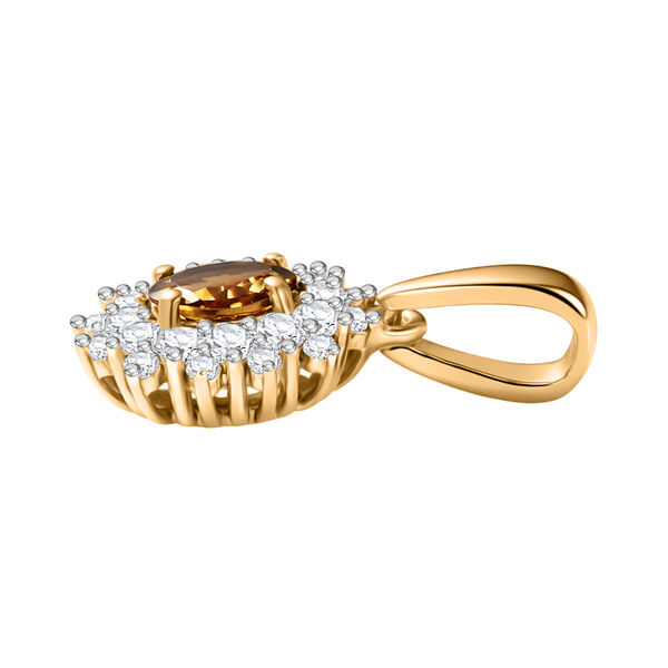 D'Joy 2er-Set AA nat&uuml;rliches goldenes Tansanit und Zirkon Schmuckset - 1,53 ct. image number 8