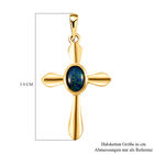 Boulder Opal Triplett Solitär-Kreuz-Anhänger in Silber image number 5