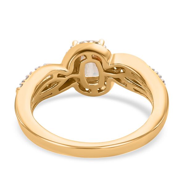 AAA Turkizit und Zirkon Ring - 1,11 ct. image number 6