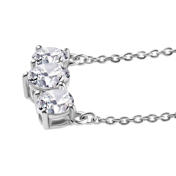 Moissanit Schmuckset, 925 Silber platiniert - 7,19 ct. image number 8