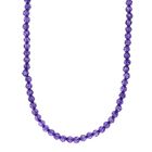 Afrikanischer Amethyst Halskette ca. 50 cm 925 Silber rhodiniert ca. 31,00 ct.
