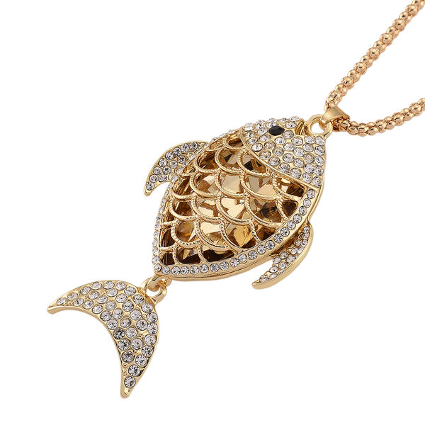 Mehrfarbiger Kristall Schmuckset ca. 63.5 cm Legierung Gelb image number 3