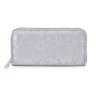 Brieftasche mit Renaissance-Prägung, RFID-Schutz, Münzfach und 8 Kartenfächern, 20 x 10 x 3 cm, silber