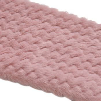 Pl&uuml;sch Hut-und-Schal-Set, Winddicht und kuschelig, rosa