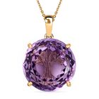 Rose De France Amethyst Schmuckset 925 Silber 750 Gelbgold Vermeil ca. 15.50 ct