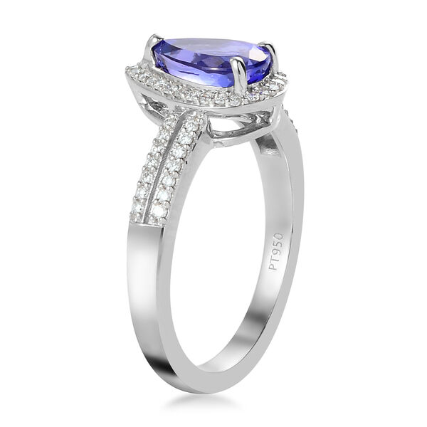 RHAPSODY AAAA Tansanit und VS EF Diamant Ring in 950 Platin- 2,44 ct. image number 8