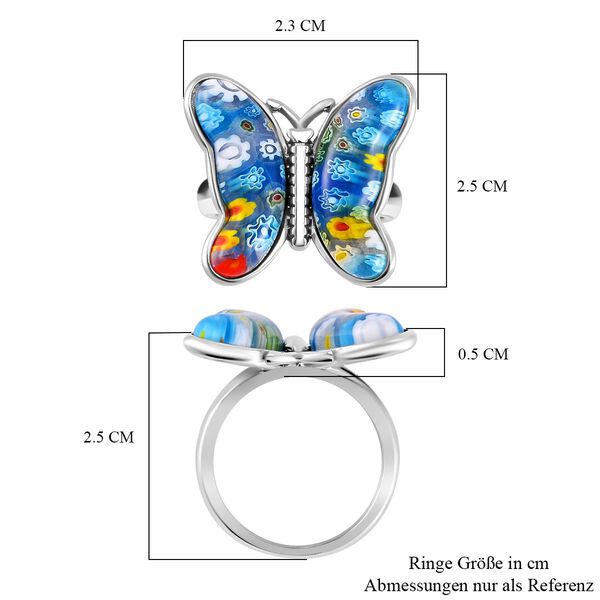 Schmetterlingsring im Murano-Stil image number 6
