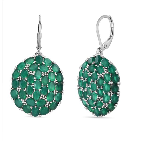 Verde Onyx Ohrringe Edelstahl ca. 10.23 ct image number 0