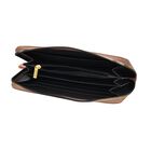 Brieftasche aus echtem Leder mit RFID-Schutz in Stepp-Optik, 19x2,5x9,5cm, Pfirsich image number 5