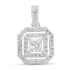 Weißer Zirkonia Anhänger 925 Silber ca. 2,50 ct