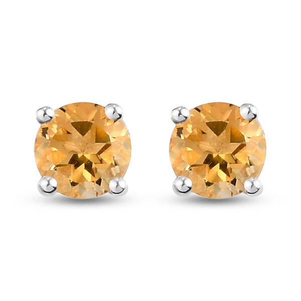 2er - Set Citrin Solit&auml;r-Ring und Ohrstecker, 925 Silber ca. 1,68 ct image number 7