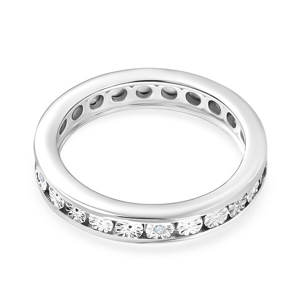 EVER TRUE Wei&szlig;er Diamant Ring Nickelfreies Messing (Gr&ouml;&szlig;e 17.00) image number 6