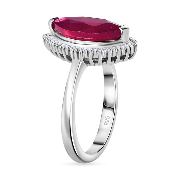 Afrikanischer Rubin und Diamant-Ring - 4,20 ct. image number 7