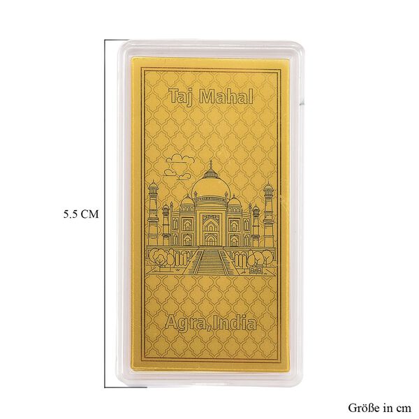 Ein Hauch von Luxus- 999er Goldplatte Taj Mahal image number 5