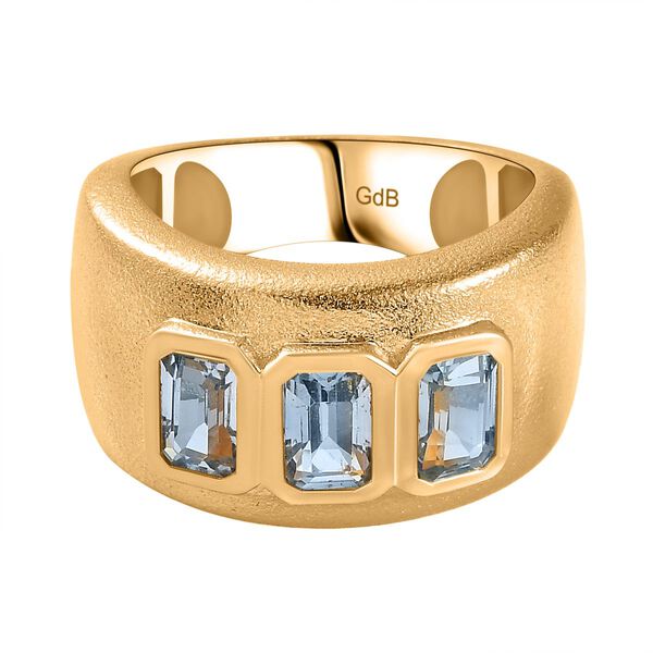 Himmelblauer Topas-Ring - 2,18 ct.