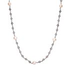 Labradorit, Süßwasser Perle Halskette ca. 50 cm 925 Silber ca. 50.00 ct image number 3