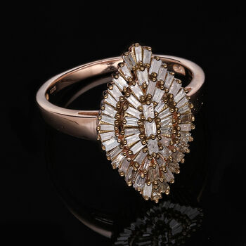 Nat&uuml;rlicher Champagner-Diamant-Ring - 1 ct.