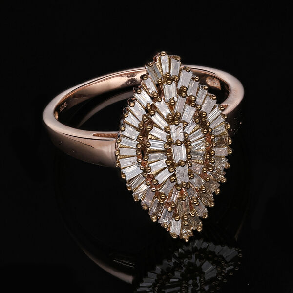 Nat&uuml;rlicher Champagner-Diamant-Ring - 1 ct. image number 2